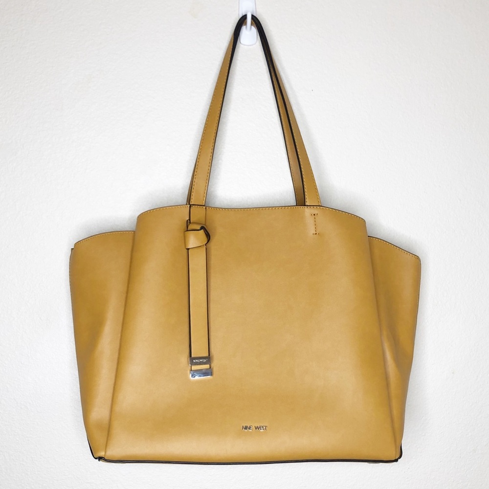 Nine West Gaya Large Mustard Yellow Handbag